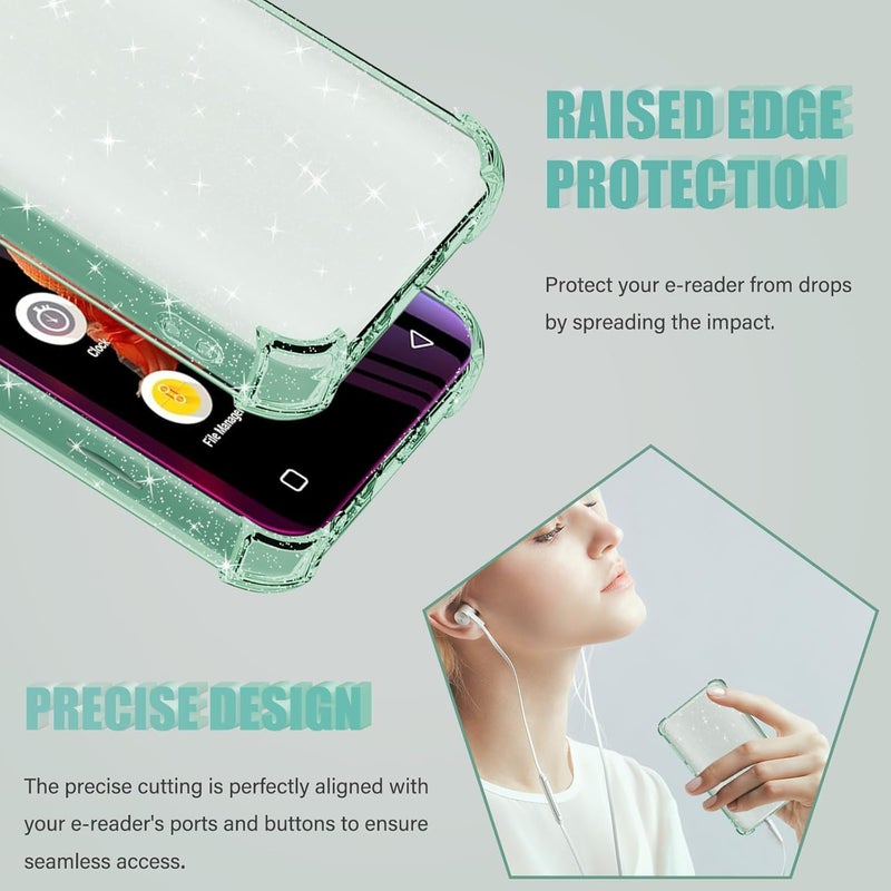 Aippdo Case for innioasis G1 G3 Mp3 Player,TPU Clear Cover for Mp3 Player Anti-Scratch Shock Absorption 4.0 inch Case Crystal Clear. - Image 5